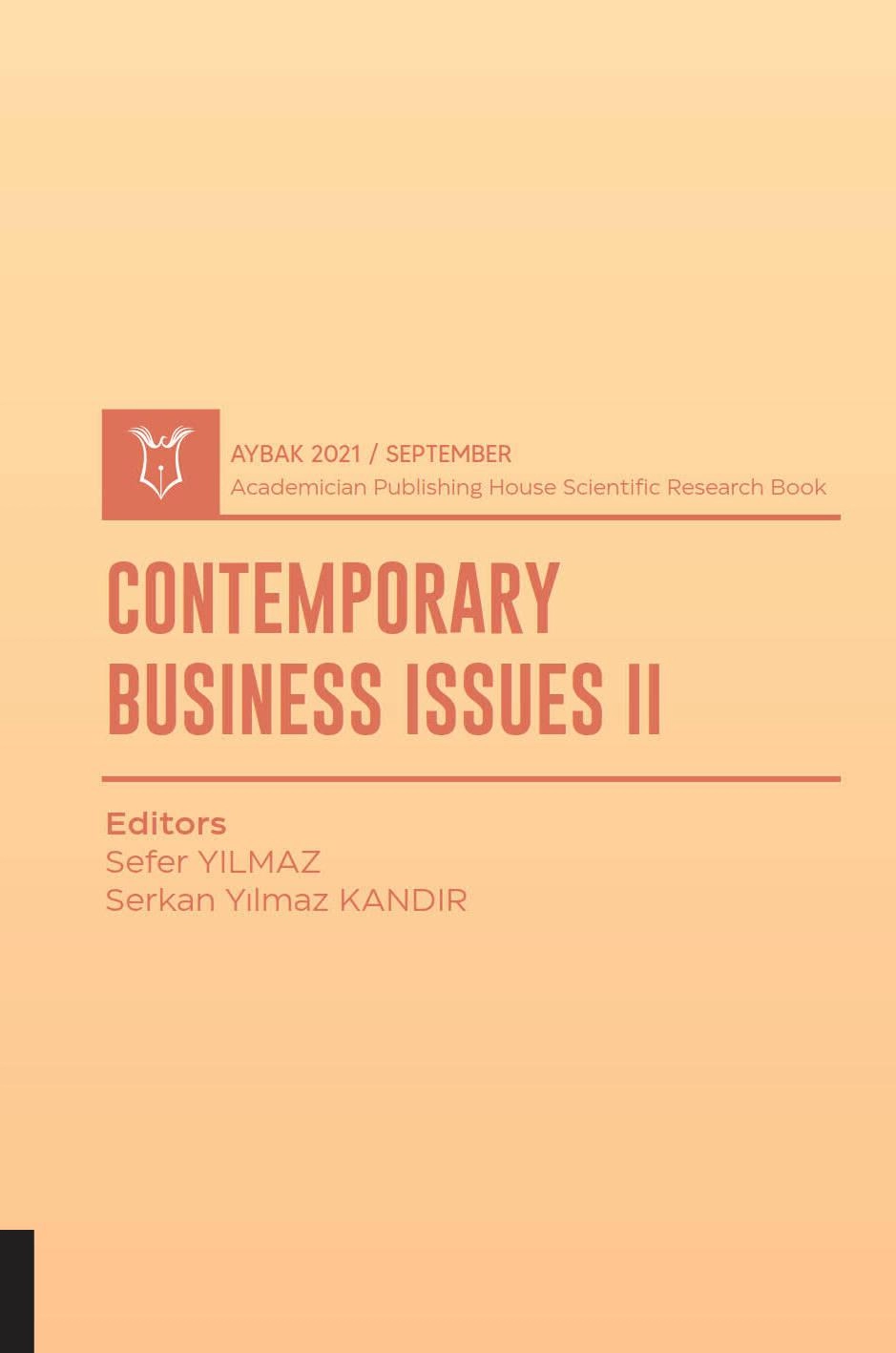 Contemporary Business Issues II ( AYBAK 2021 Eylül )