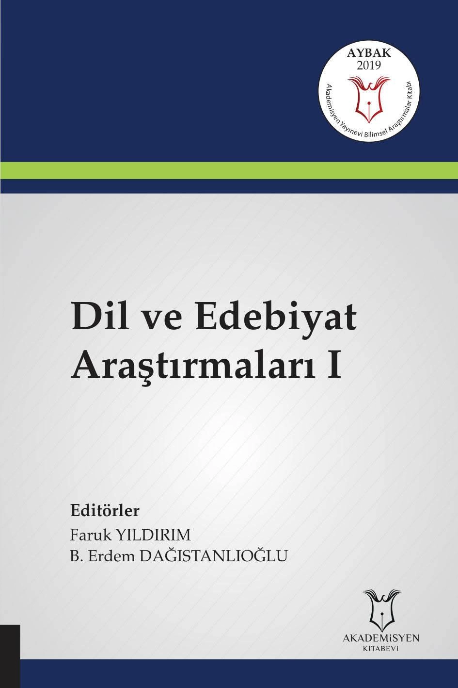 Dil ve Edebiyat Araştırmaları I ( AYBAK 2019 Mart )