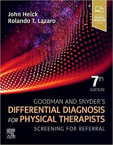 Goodman and Snyder’s Differential Diagnosis for Physical Therapists, 7th Edition