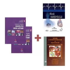 Hacettepe Dahiliye Ders Kitabı Cilt 1-2 + Klinik Kardiyoloji + Klinik Gastroenteroloji ve Hepatoloji