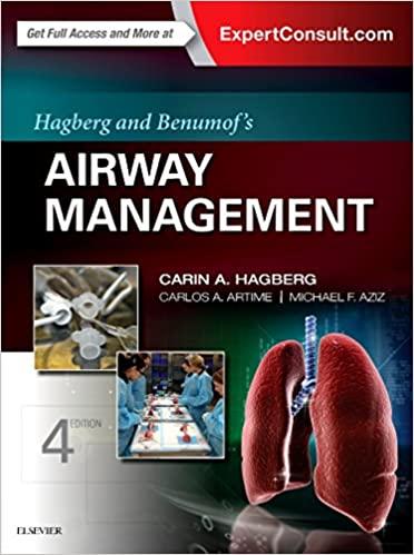 Hagberg and Benumof`s Airway Management 4th Edition